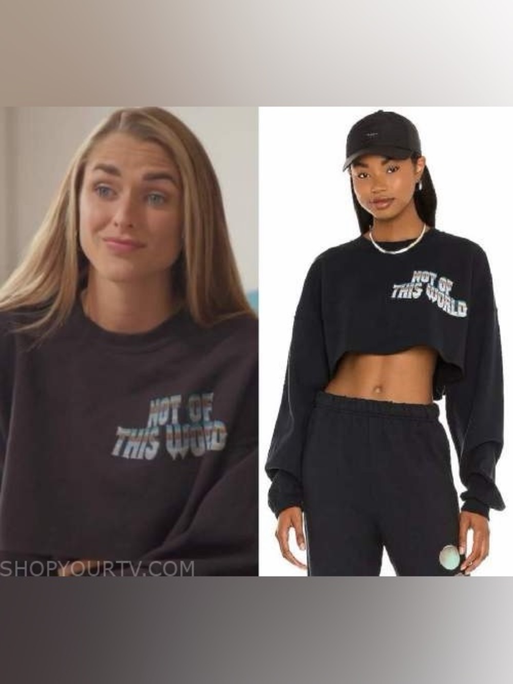 Boys Lie Not of This World Cropped Sweatshirt ASO Kelsea Siesta Key OS